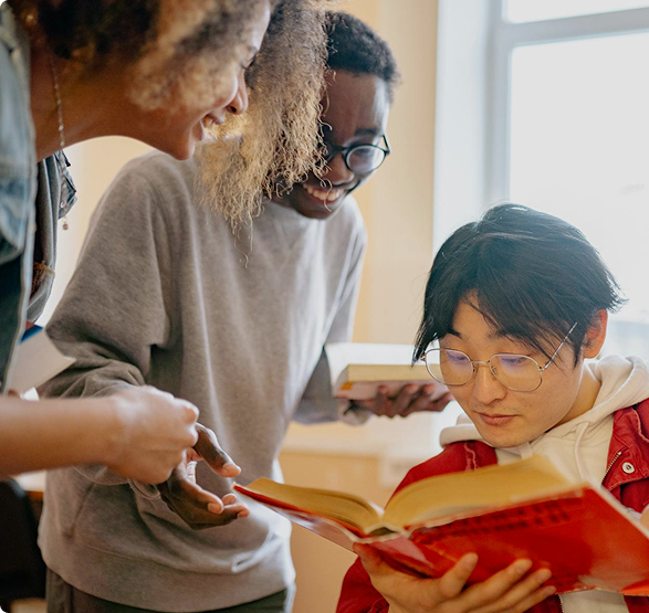 Students reading